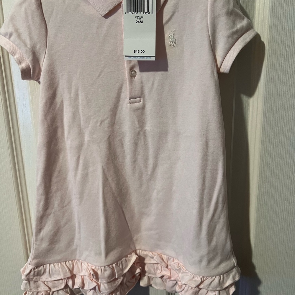 Ralph Lauren Light Pink Kids Polo Dress